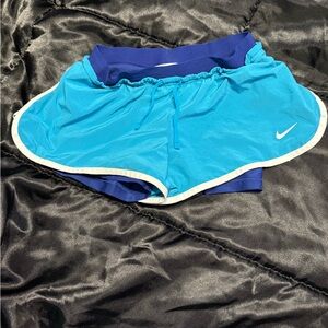 Nike Blue Athletic Shorts Lightweight Moisture-Wicking